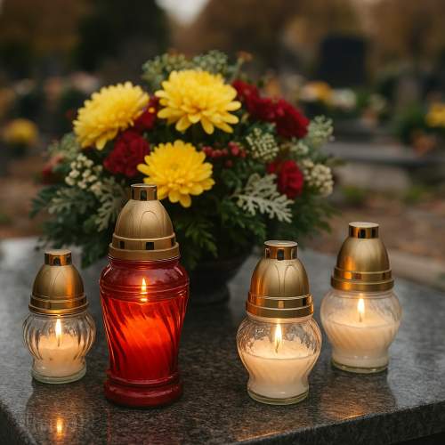 Promocje na znicze i dekoracje na Wszystkich Świętych 2025